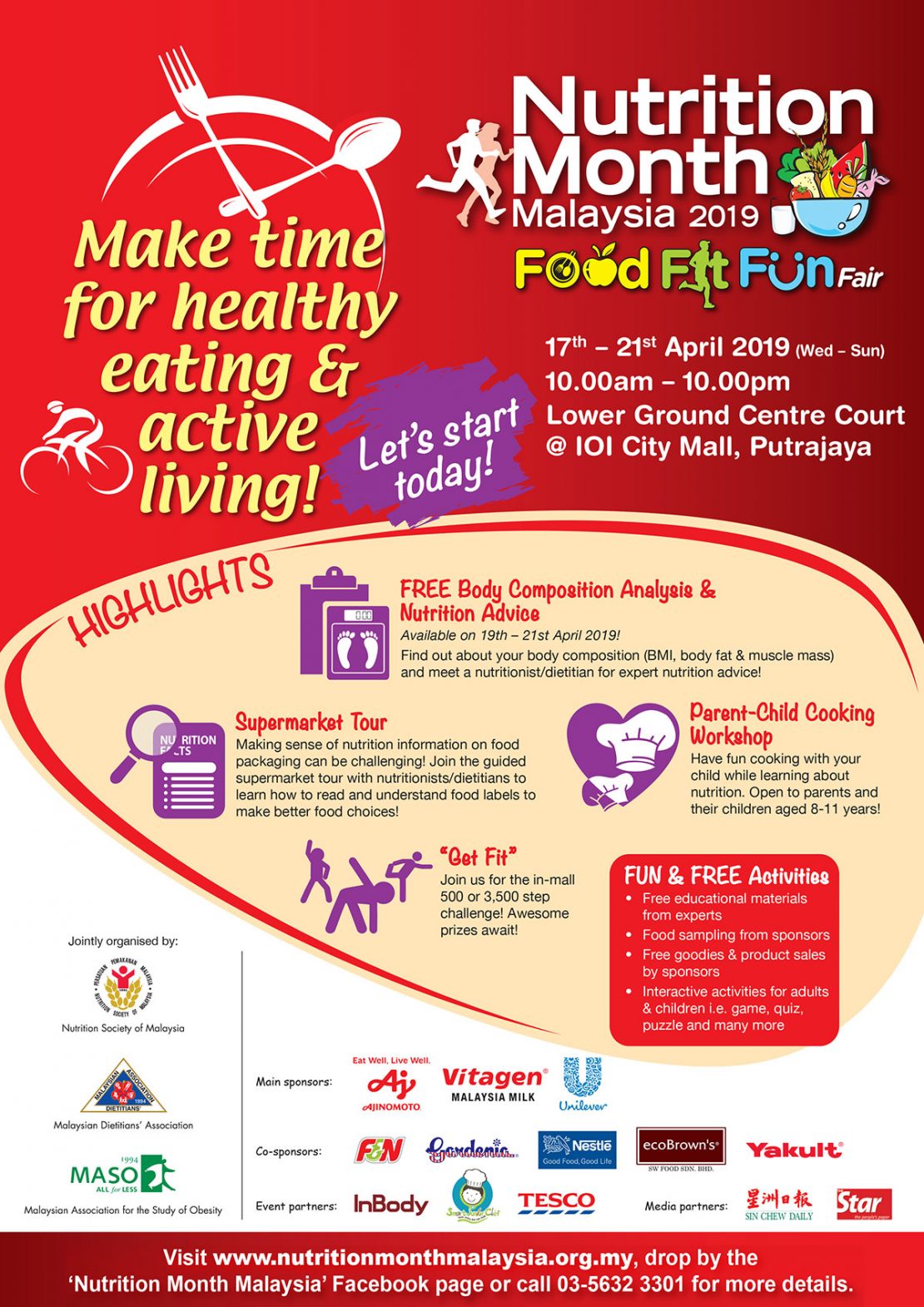 Food-Fit-Fun Fair 2019 - Nutrition Month Malaysia